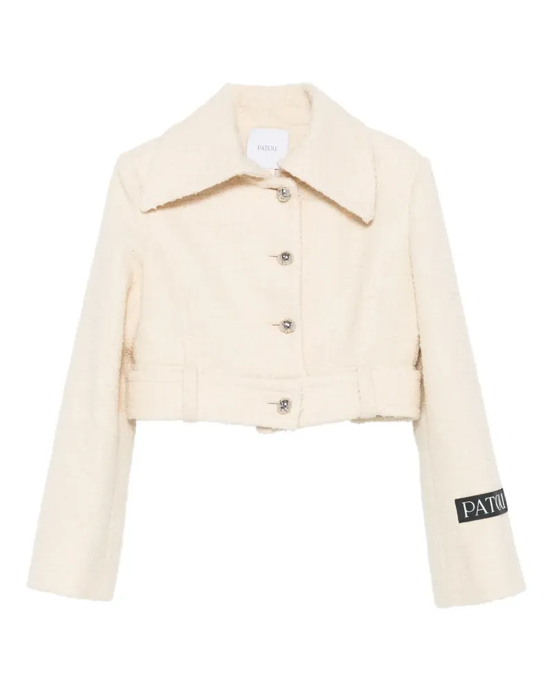Patou textured cropped jacket - Nude Nude