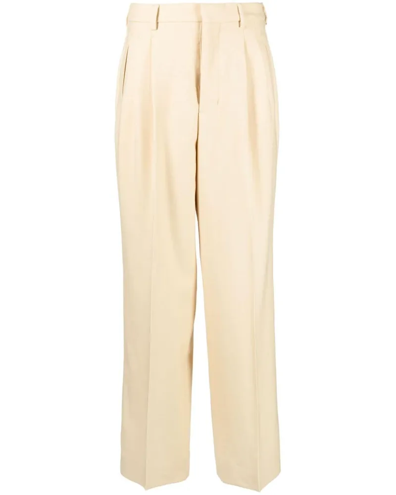 AMI Paris Hose mit weitem Bein - Nude Nude
