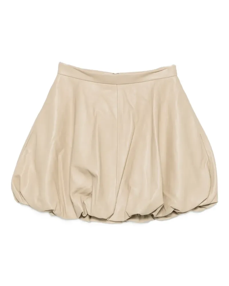 By Malene Birger leather mini skirt - Nude Nude