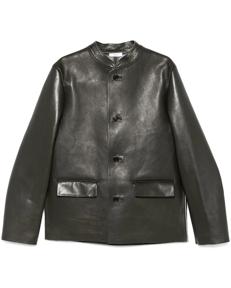 Rier Klassische Lederjacke - Grün Grün