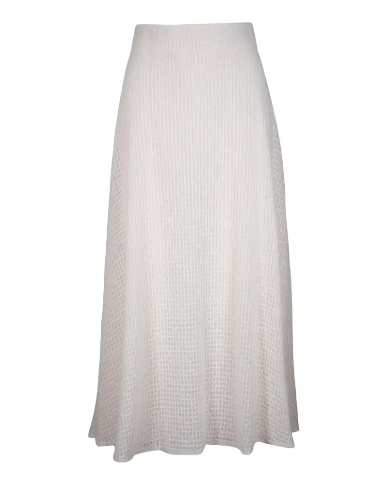 Akris midi A-line skirt - Weiß Weiß