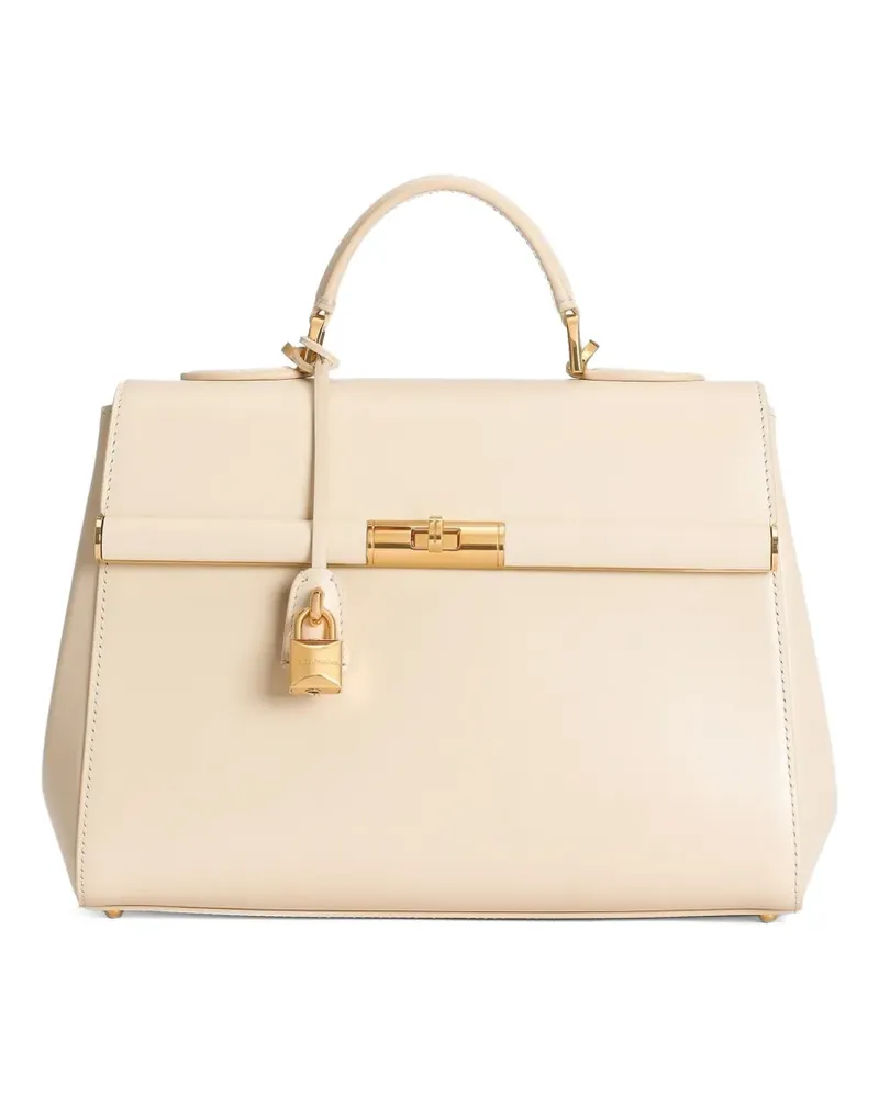 Dolce & Gabbana Marlene handbag in palmellato calfskin - Nude Nude