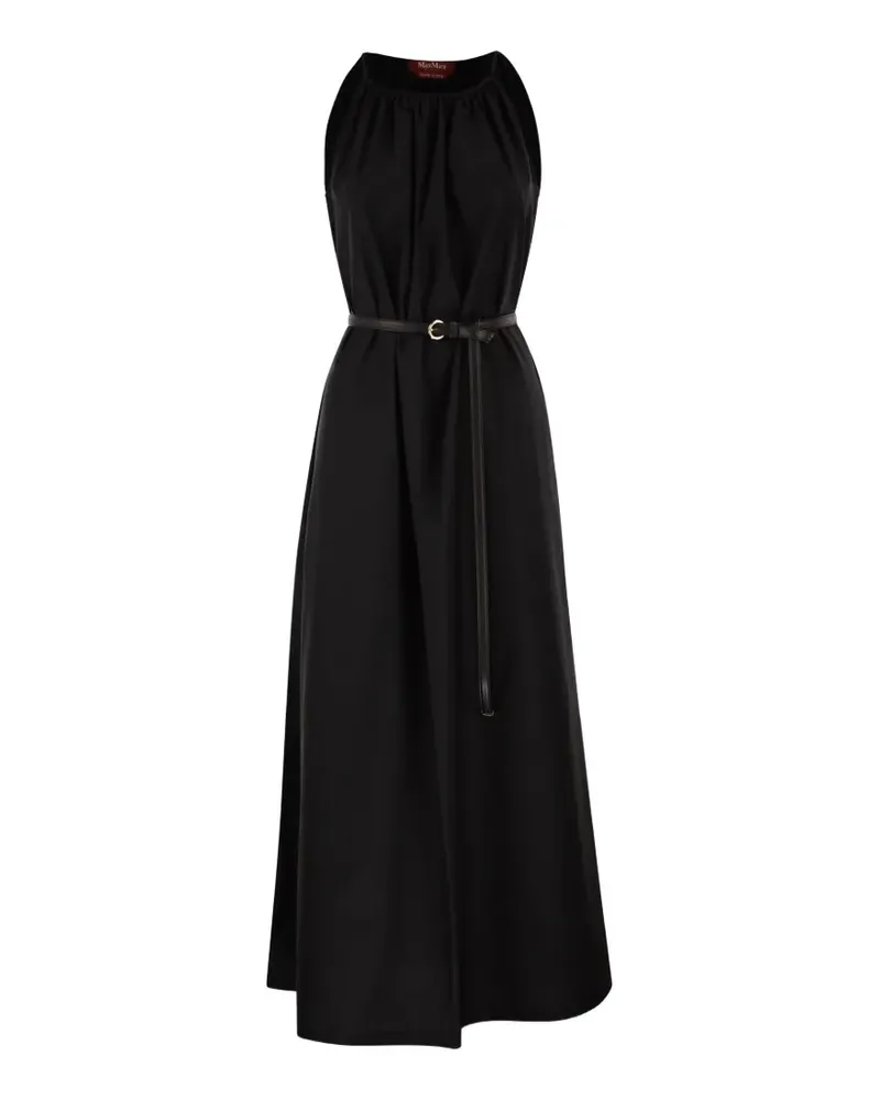 Max Mara Maxikleid mit Neckholder - Schwarz Schwarz