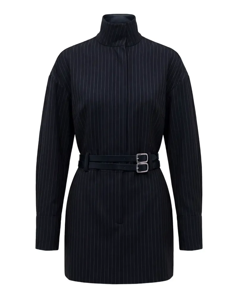 NICHOLAS Kleid mit Nadelstreifen - Blau Blau