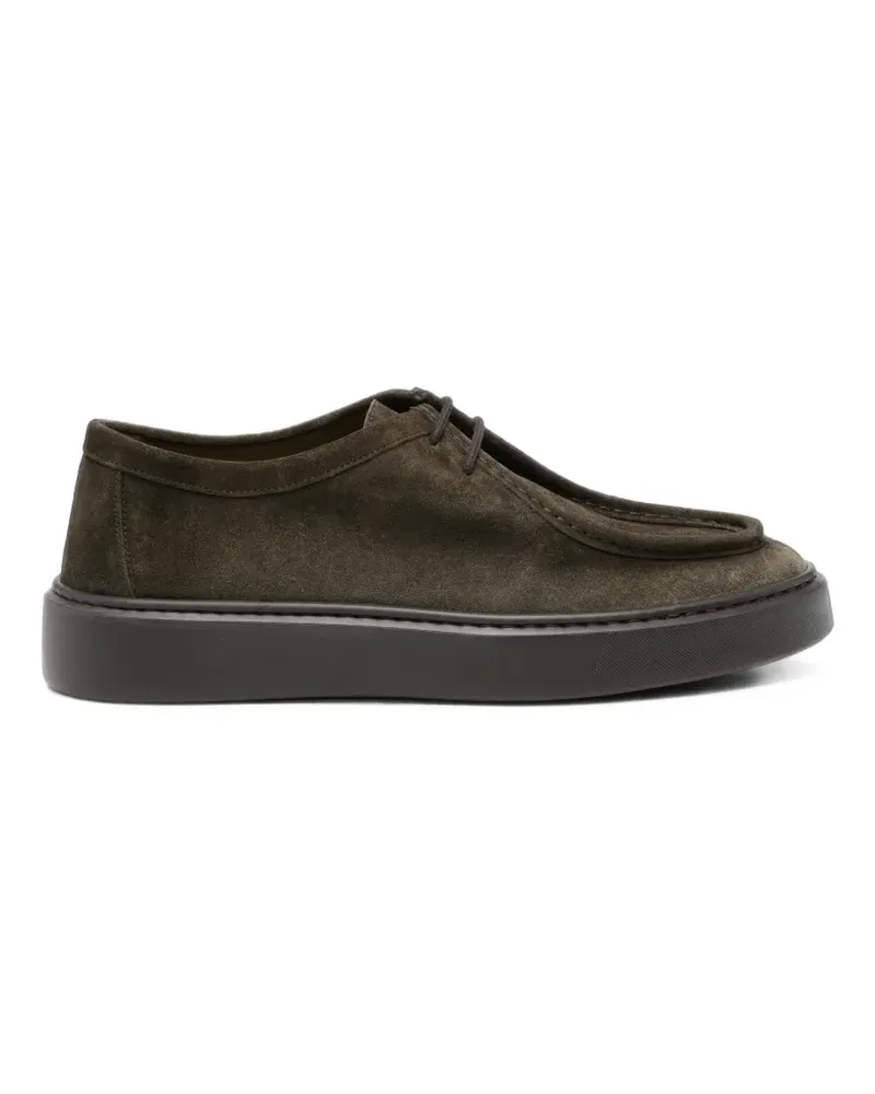 Doucal´s lace-up suede loafers - Grün Grün