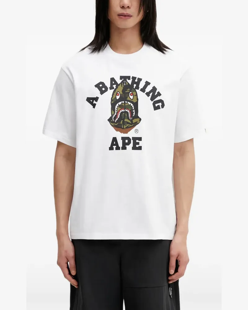 BAPE crew-neck T-shirt - Weiß Weiß