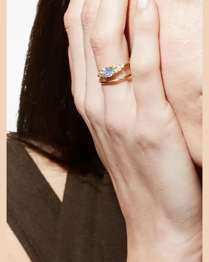 WHITE BIRD 14kt Aly Gelbgoldring Gold
