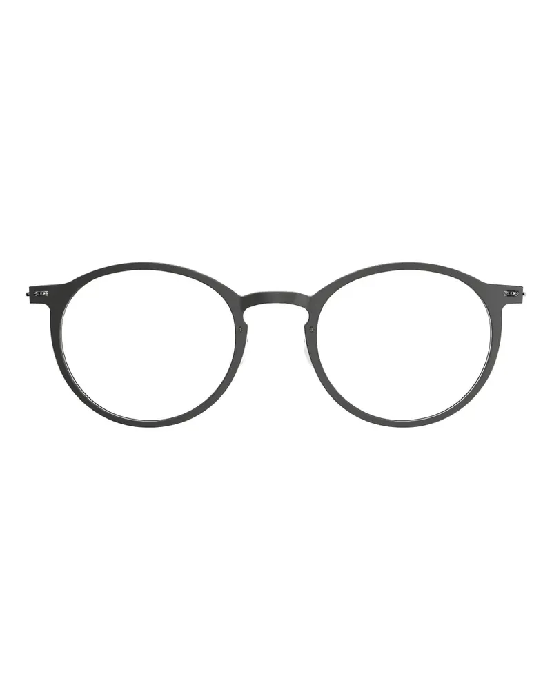 Lindberg 6541 round-frame glasses - Grau Grau