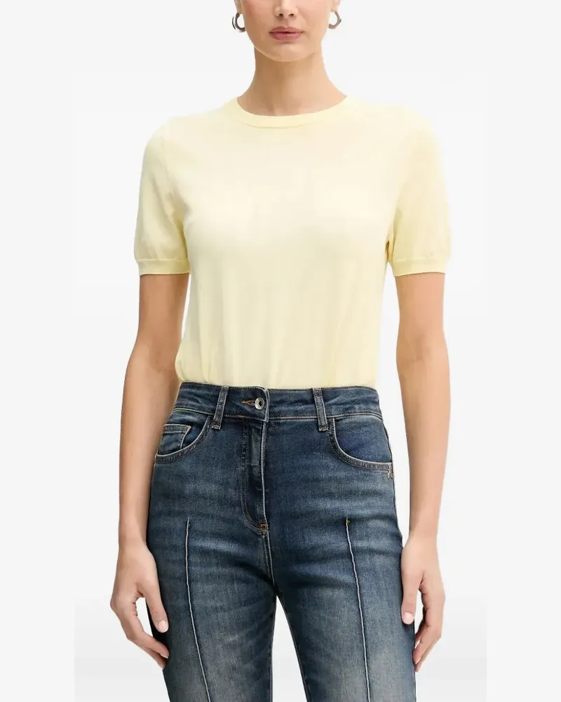 Patrizia Pepe short-sleeve sweater - Gelb Gelb