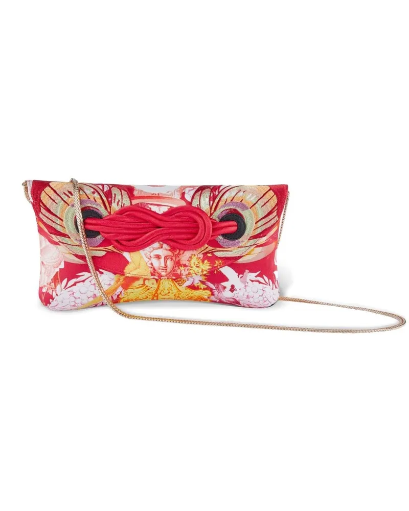 Shanghai Tang x Jacky Tsai Flower Dragon Clutch - Rot Rot