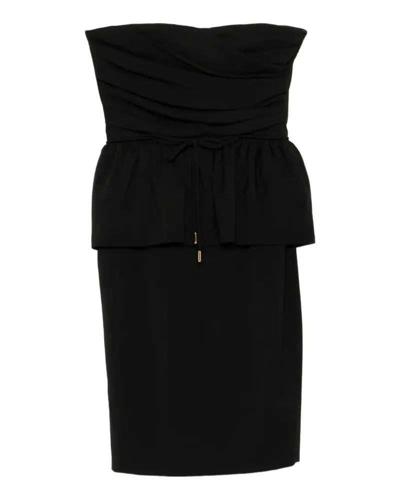 Dsquared2 strapless peplum-waist dress - Schwarz Schwarz