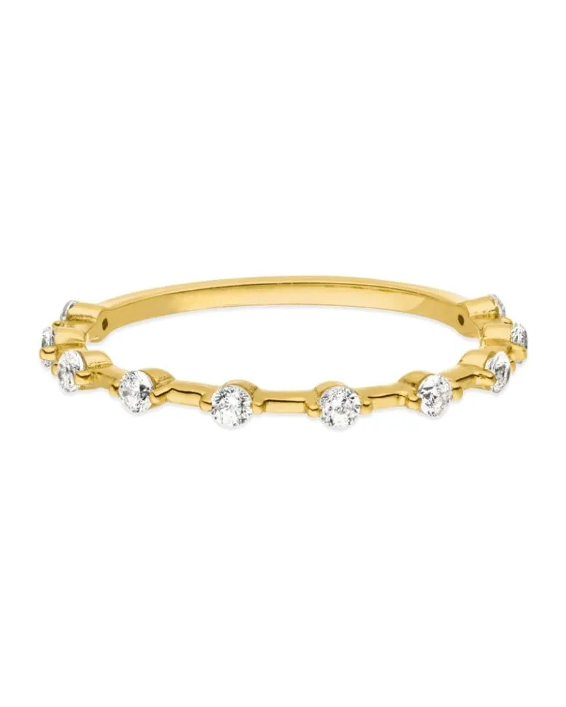 VEYNOU 14kt Daisy Gelbgoldring mit Diamant Gold