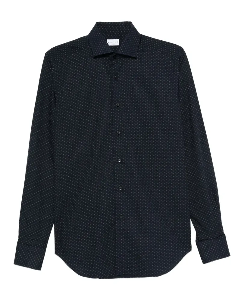 XACUS Hemd mit Mikro-Muster - Blau Blau