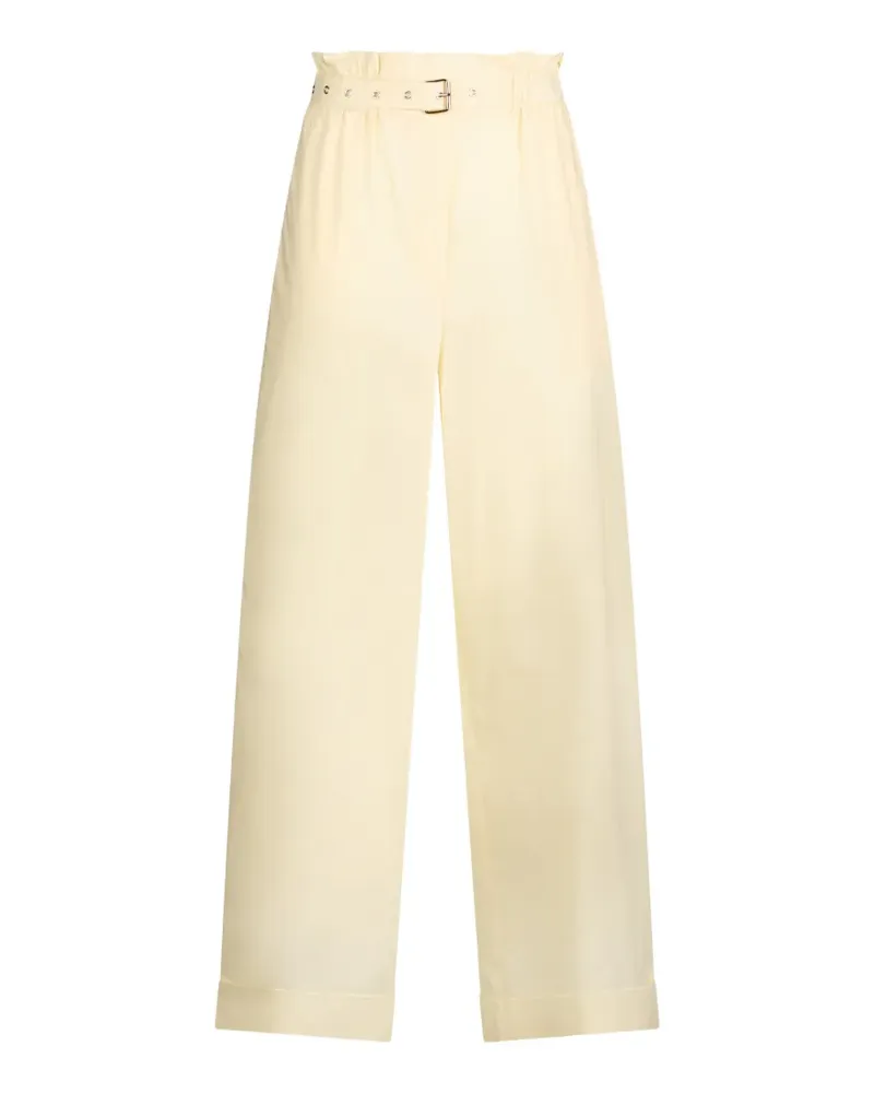 Liu Jo high-rise cotton trousers - Gelb Gelb