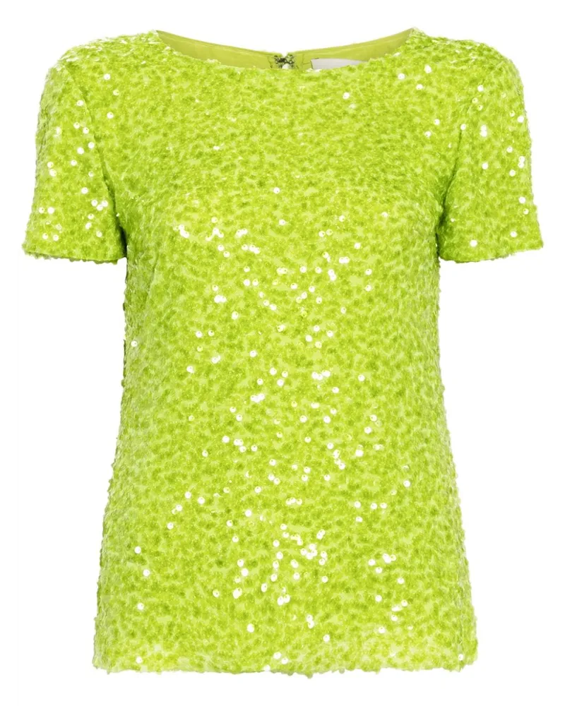 Sachin & Babi Veronica T-Shirt mit Pailletten - Grün Grün