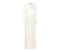 Kleid mit Schnürung - Nude