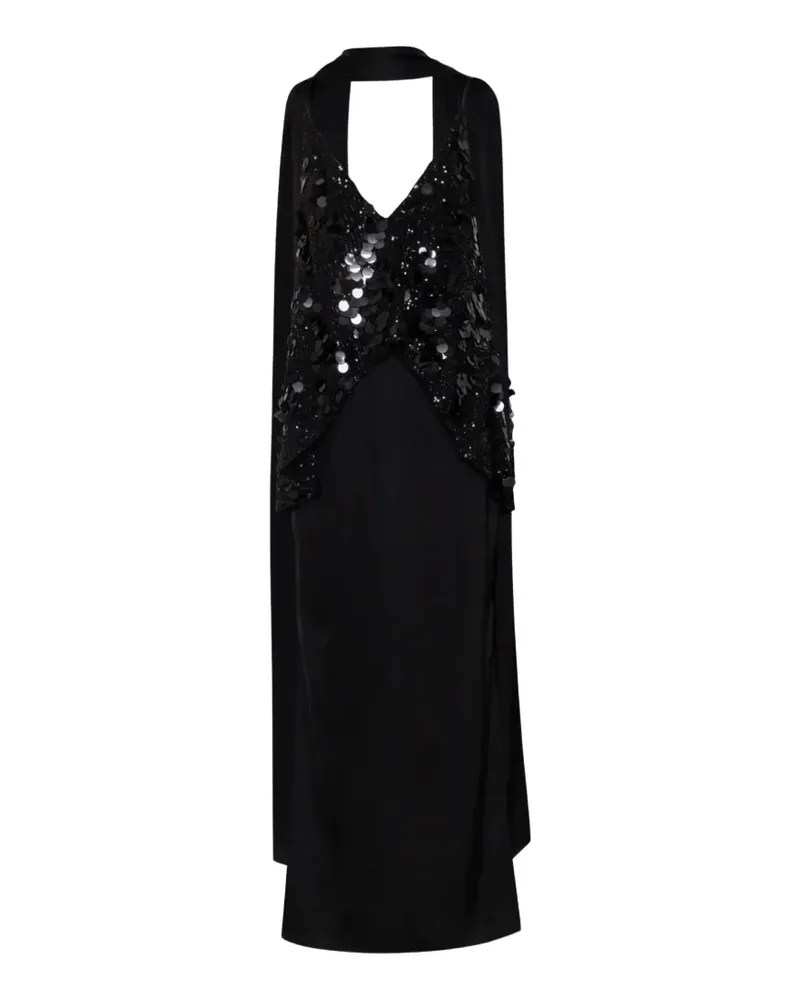 Baobab Collection Tanis sequin V-neck maxi dress - Schwarz Schwarz