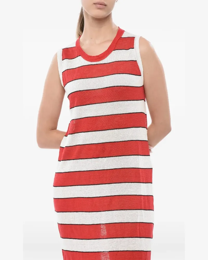 Woolrich striped sleeveless maxi dress - Rot Rot