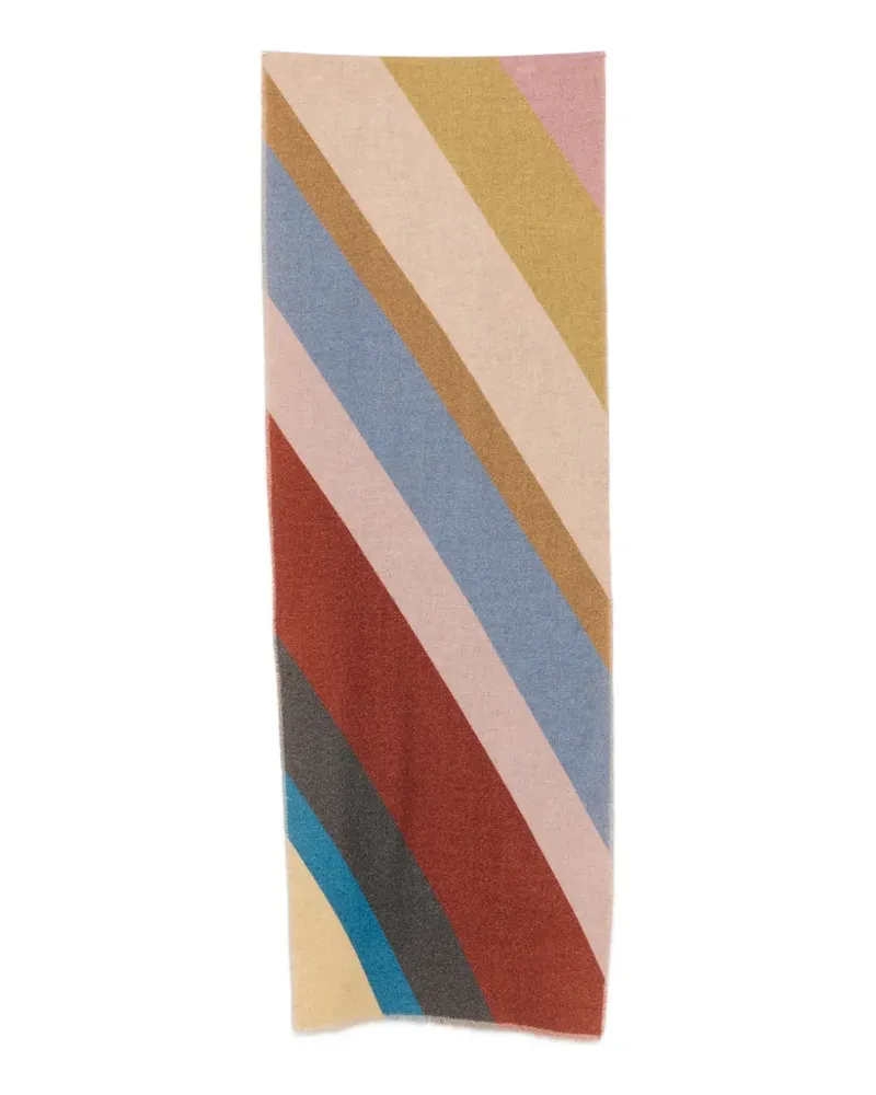 Paul Smith diagonal-stripe scarf - Braun Braun