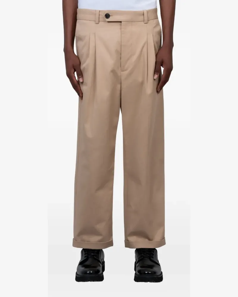 Drôle de Monsieur pleated trousers - Nude Nude