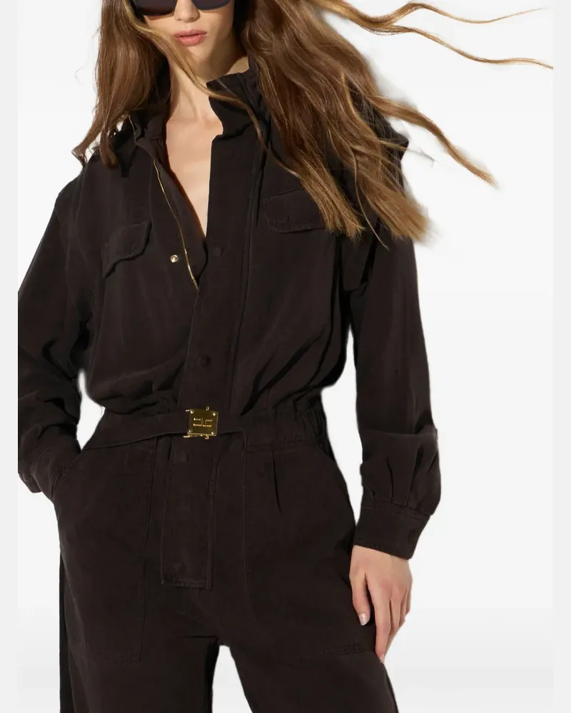 Elisabetta Franchi Jeans-Jumpsuit - Braun Braun