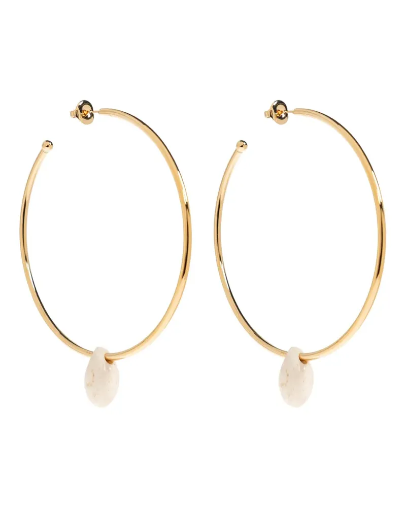 Isabel Marant pendant hoop earrings - Gold Gold