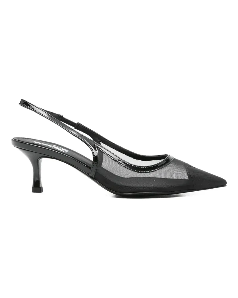 Moschino mesh point-toe pumps - Schwarz Schwarz
