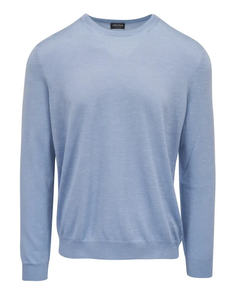 Ermenegildo Zegna fine-knit crew-neck sweater - Blau Blau