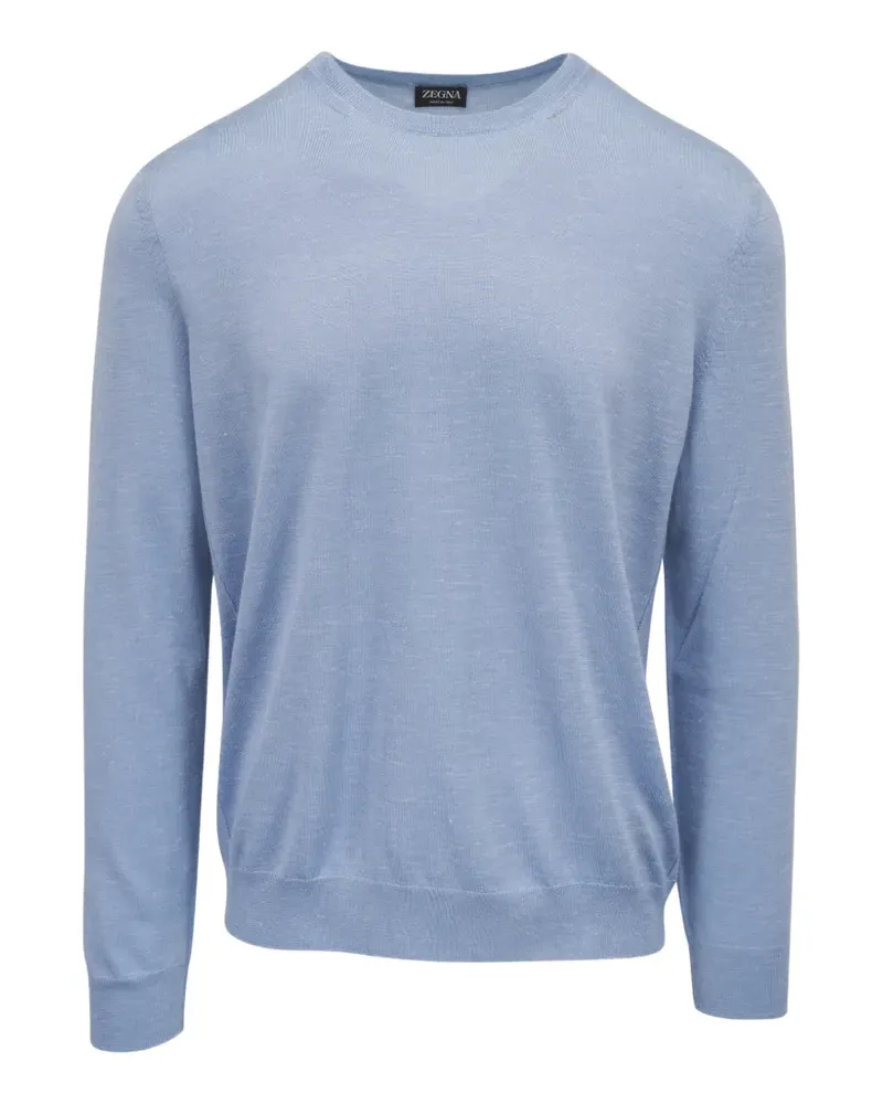 Ermenegildo Zegna fine-knit crew-neck sweater - Blau Blau