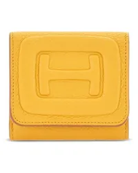 Hogan Portemonnaie mit Logo-Prägung Yellow