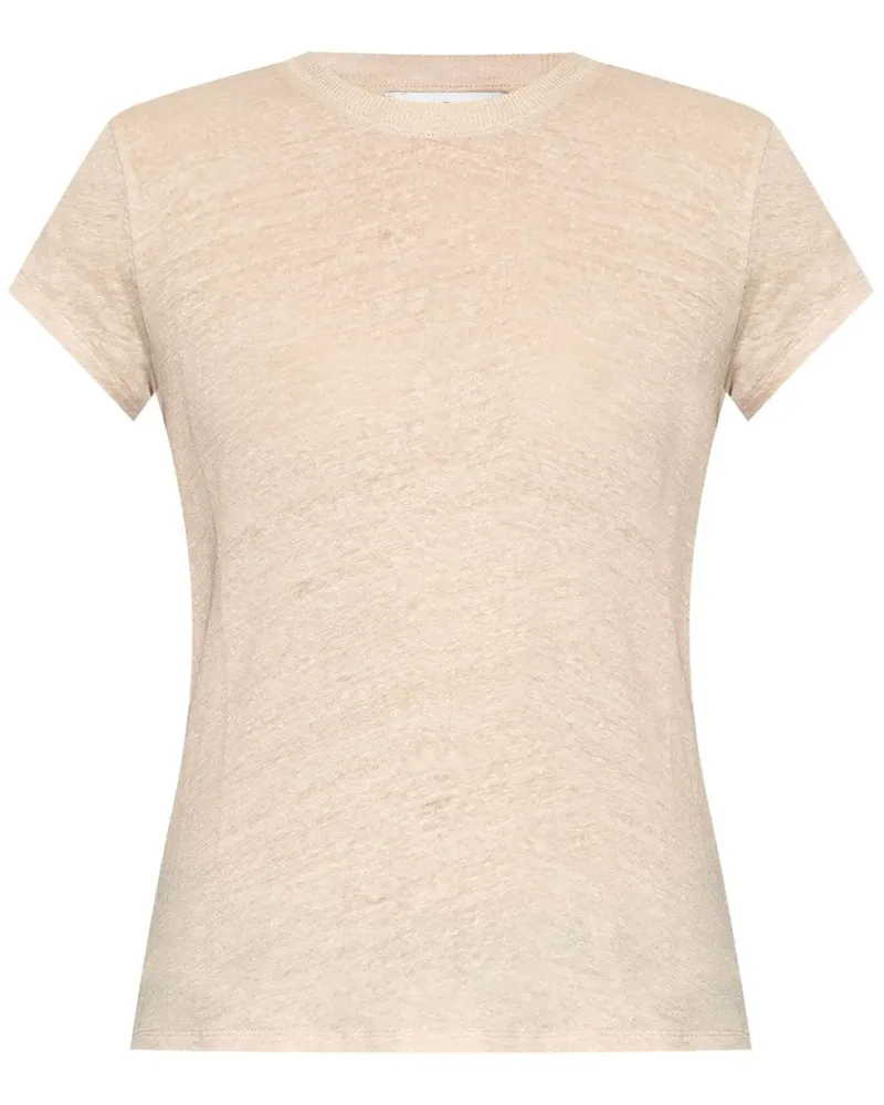 IRO Third T-Shirt aus Leinen Nude