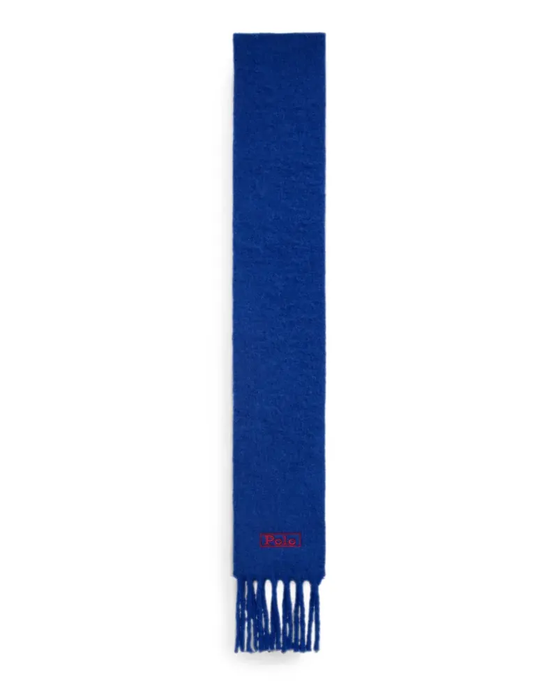Ralph Lauren fringed brushed scarf - Blau Blau