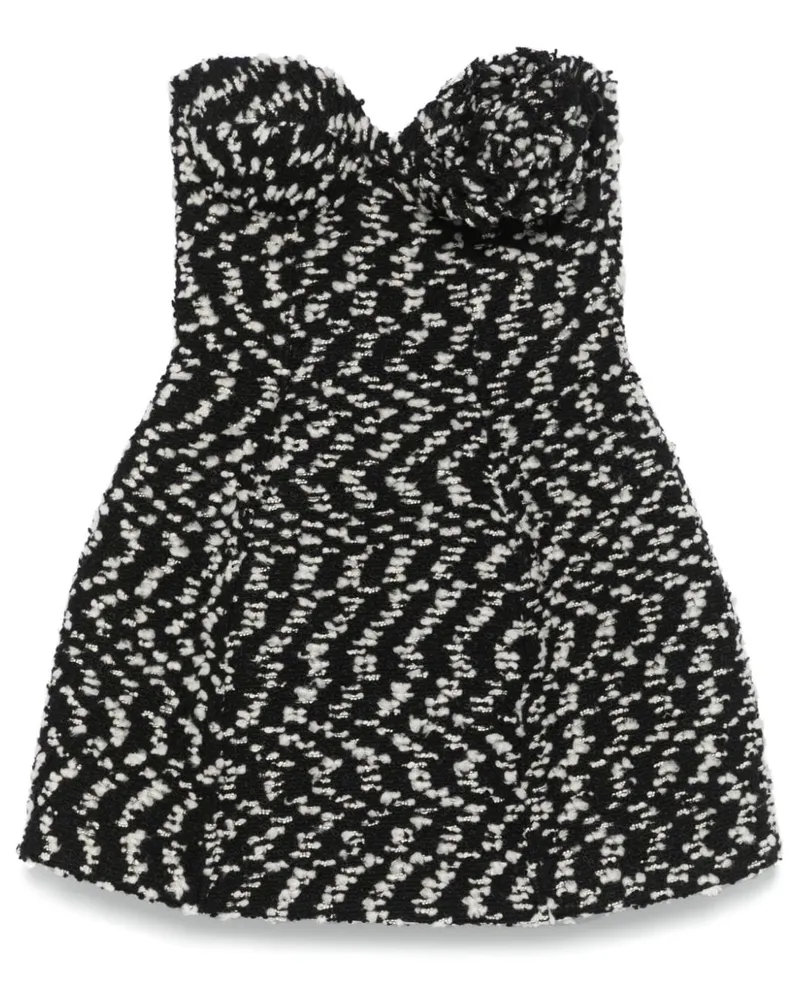 Giuseppe di Morabito Minikleid mit Blumenapplikation - Schwarz Schwarz