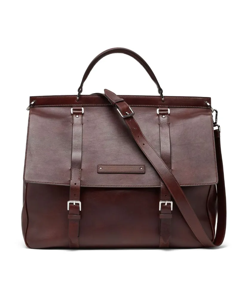 Brunello Cucinelli Tote Bag mit Schnallenverschluss - Violett Violett