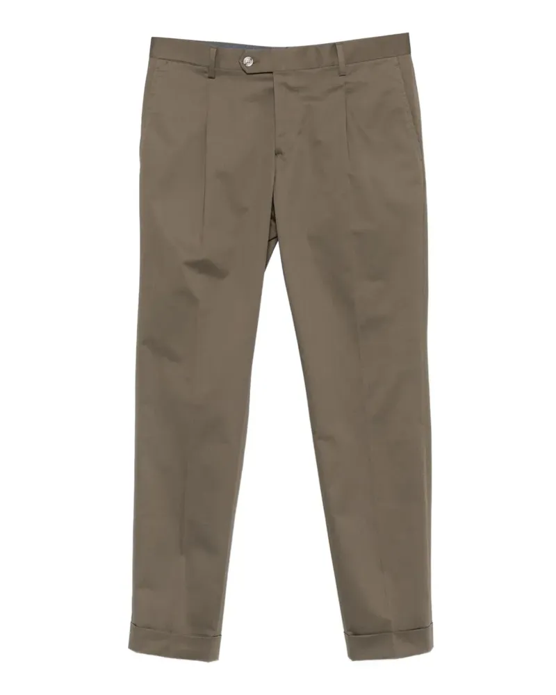 Arte Antwerp pleated turn-up trousers - Grün Grün