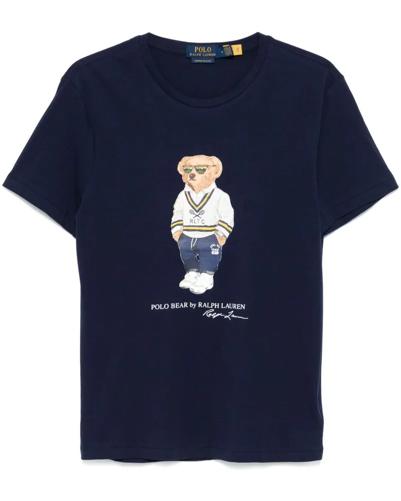 Ralph Lauren T-Shirt mit Polo Bear-Print - Blau Blau