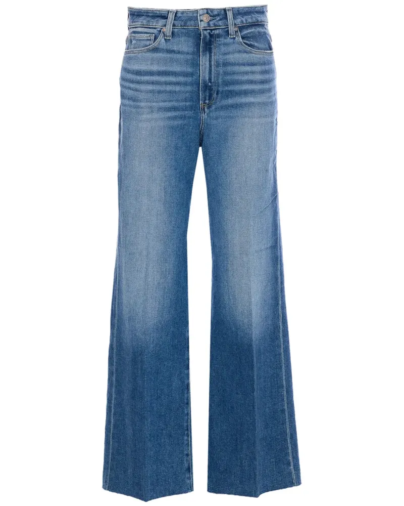 Paige Jeans mit weitem Bein - Blau Blau