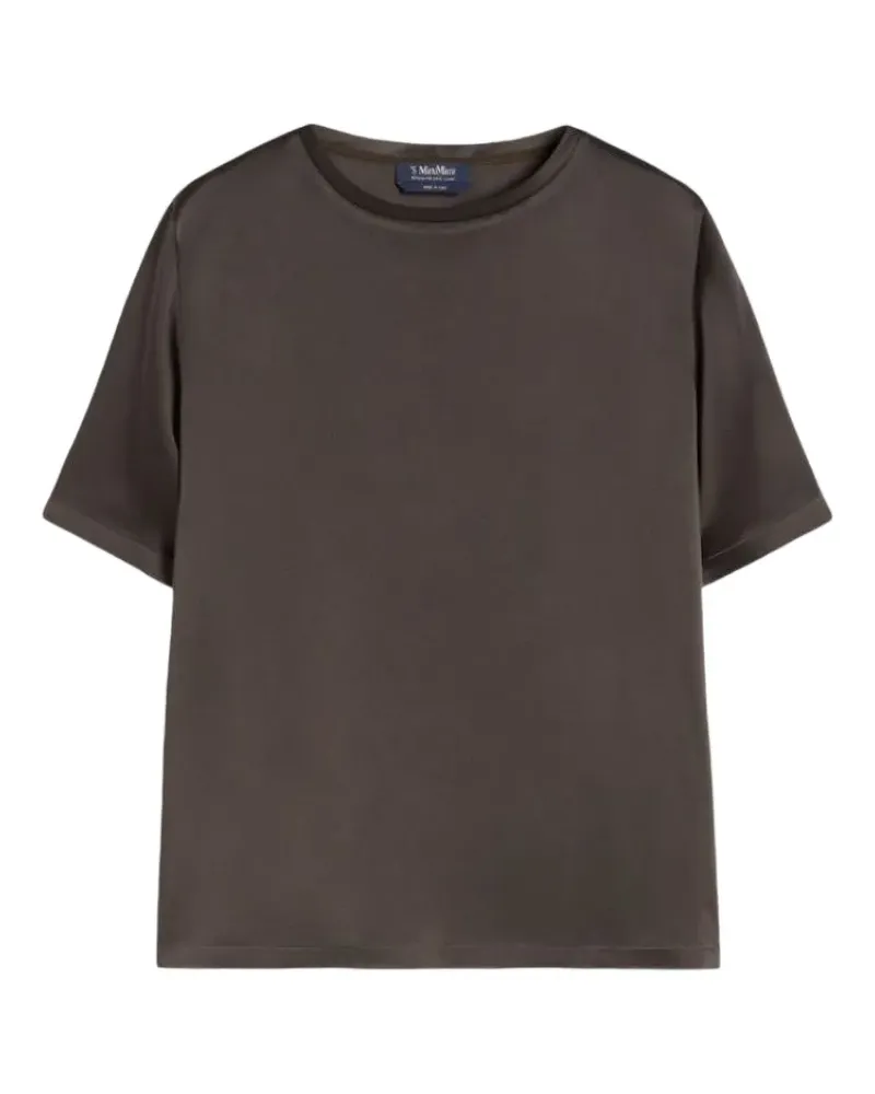 Max Mara Klassisches T-Shirt - Grau Grau