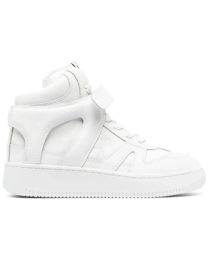 Isabel Marant High-Top-Sneakers mit Einsatz Weiß