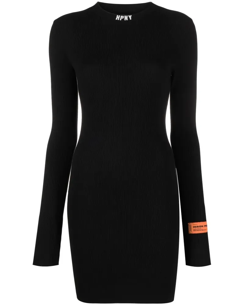 Heron Preston Kleid mit Logo-Print - Schwarz Schwarz