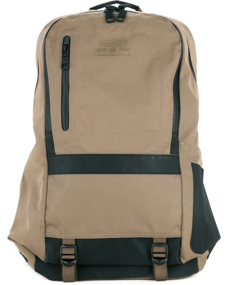 AS2OV Utility-Rucksack mit Schnallen - Nude Nude