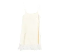 Minikleid mit Spitzenbesatz - Nude