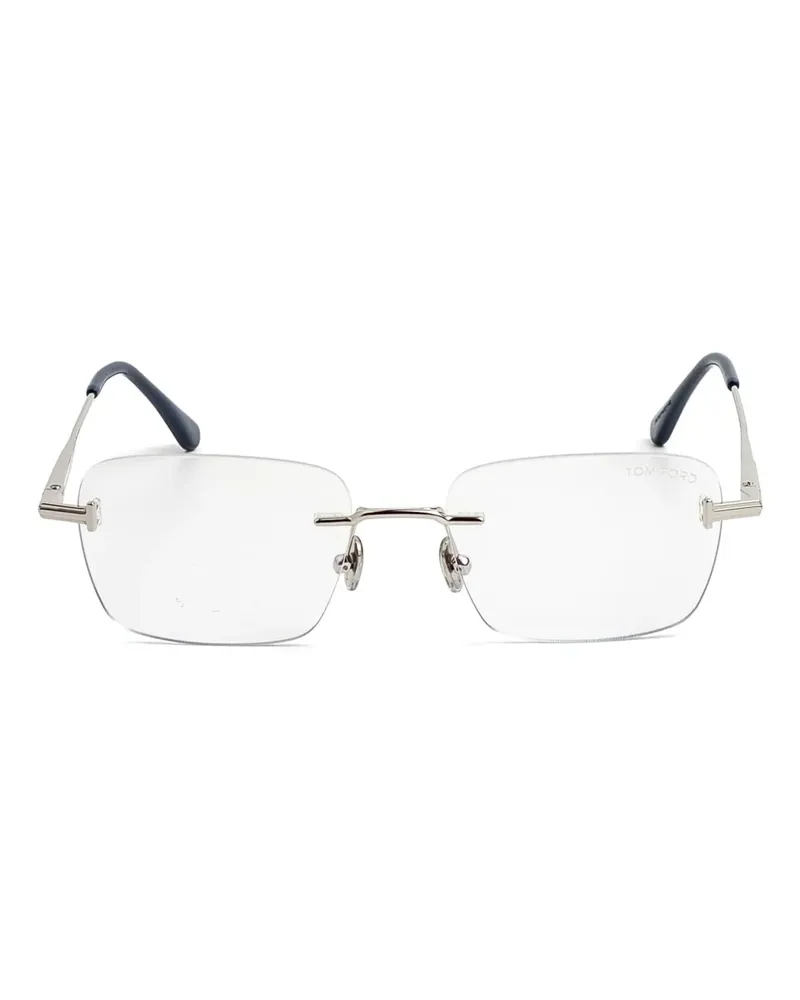 Tom Ford Eckige Brille - Silber Silber
