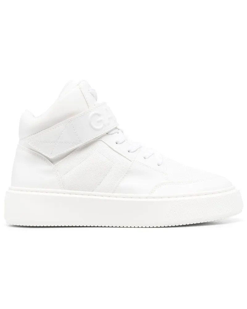 Ganni High-Top-Sneakers mit Klettverschluss - Weiß Weiß