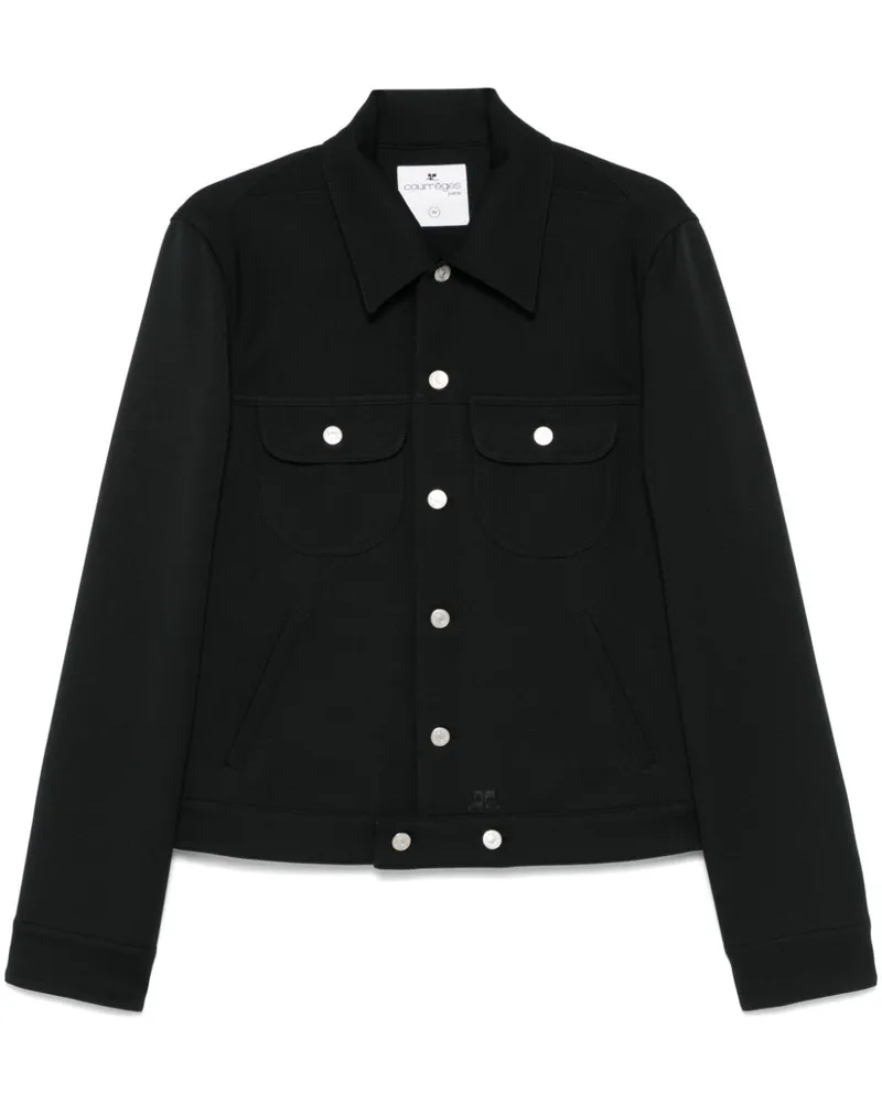 Courrèges Trucker-Jacke - Schwarz Schwarz