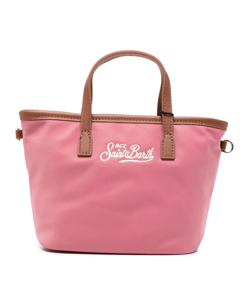 MC2 Saint Barth Mini City Tote Bag mit Logo-Stickerei - Rosa Rosa