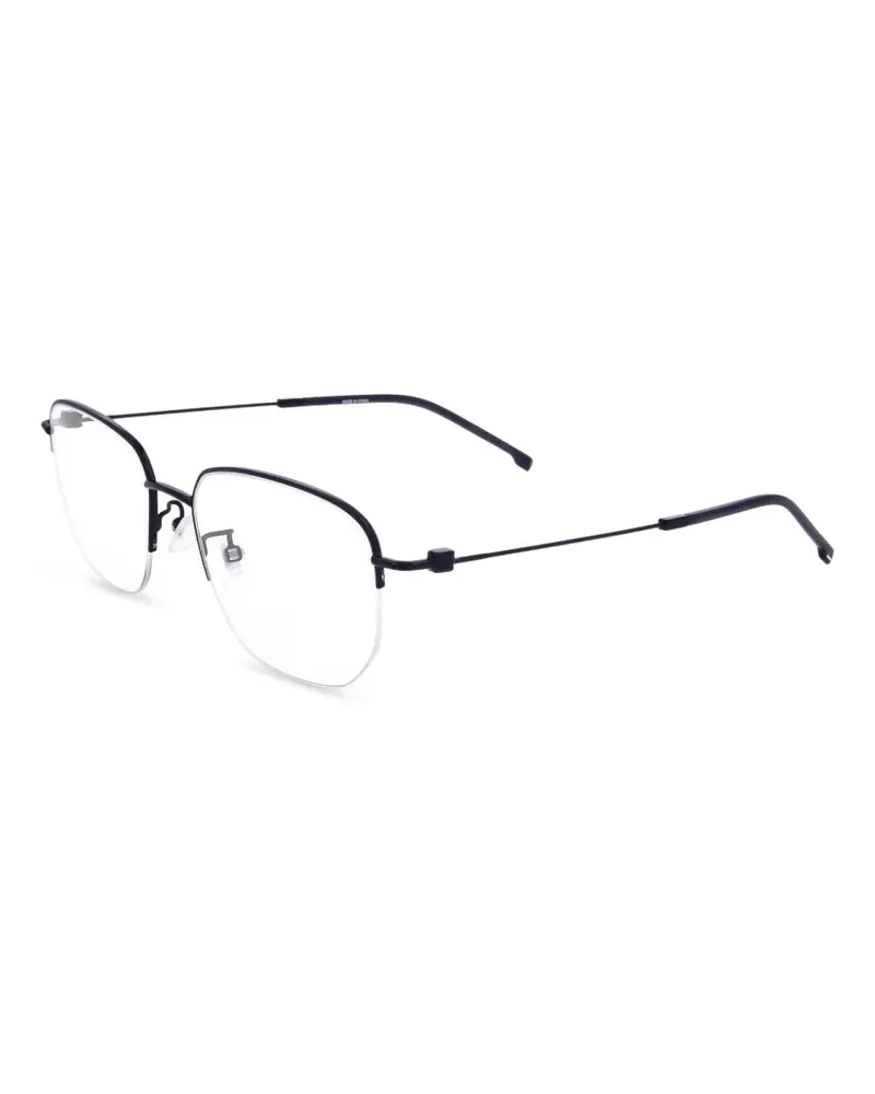 HUGO BOSS Brille mit geometrischem Gestell - Schwarz Schwarz