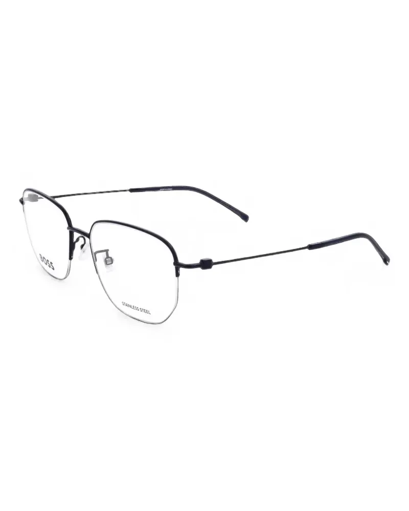 HUGO BOSS Brille mit geometrischem Gestell - Schwarz Schwarz