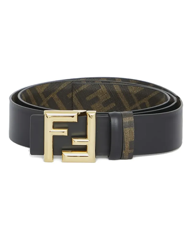Fendi Gürtel mit Logo-Schnalle - Schwarz Schwarz