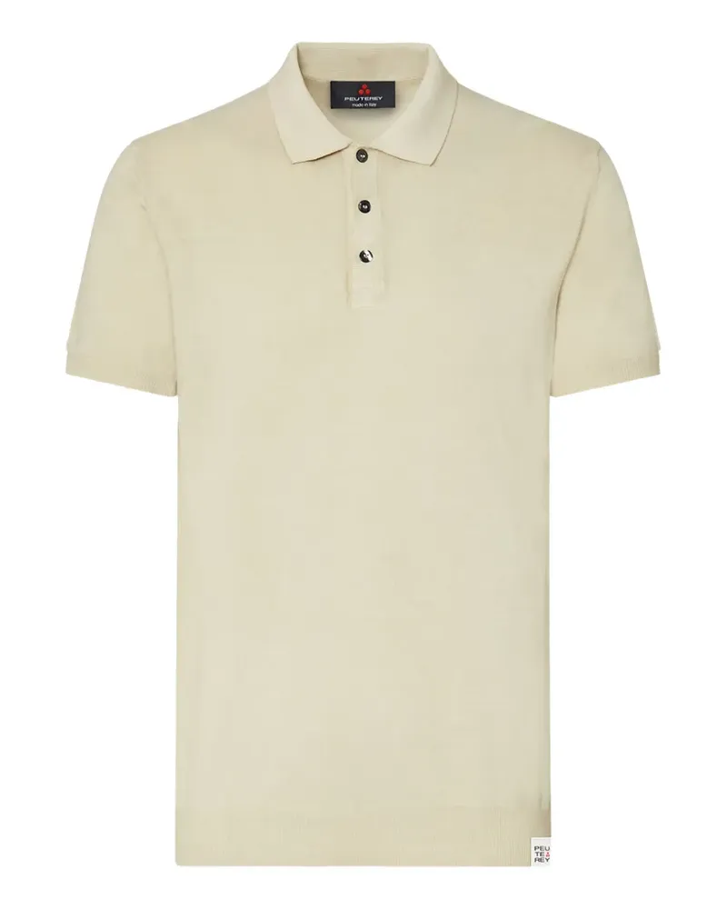 Peuterey patch-detail polo shirt - Nude Nude
